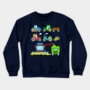 Toddler Boy Tractor Combine Harvester Crewneck Sweatshirt